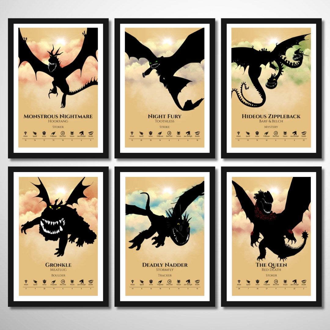 HTTYD Art Poster Curated Color Collection