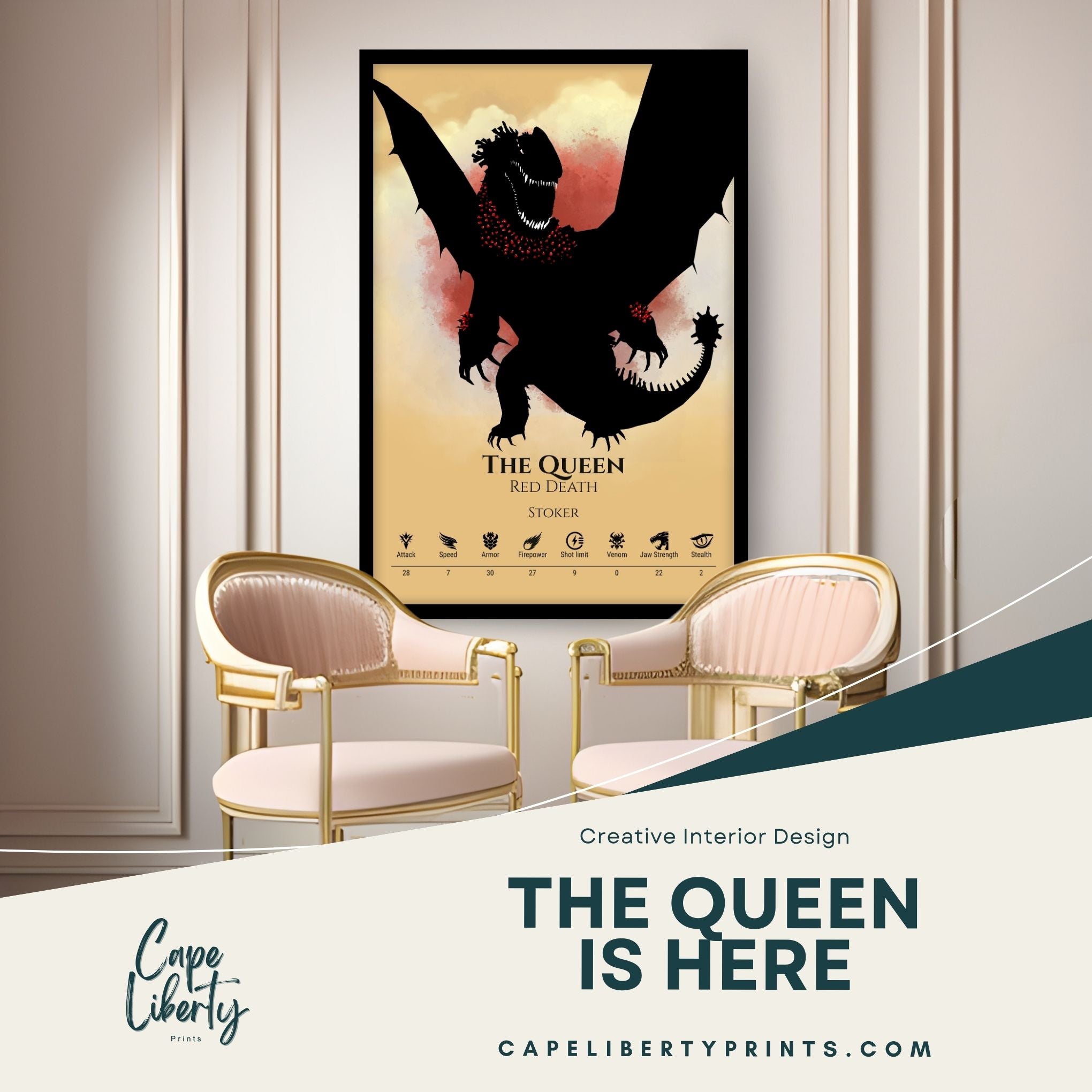 The Queen (Red Death) - Color Burst Collection