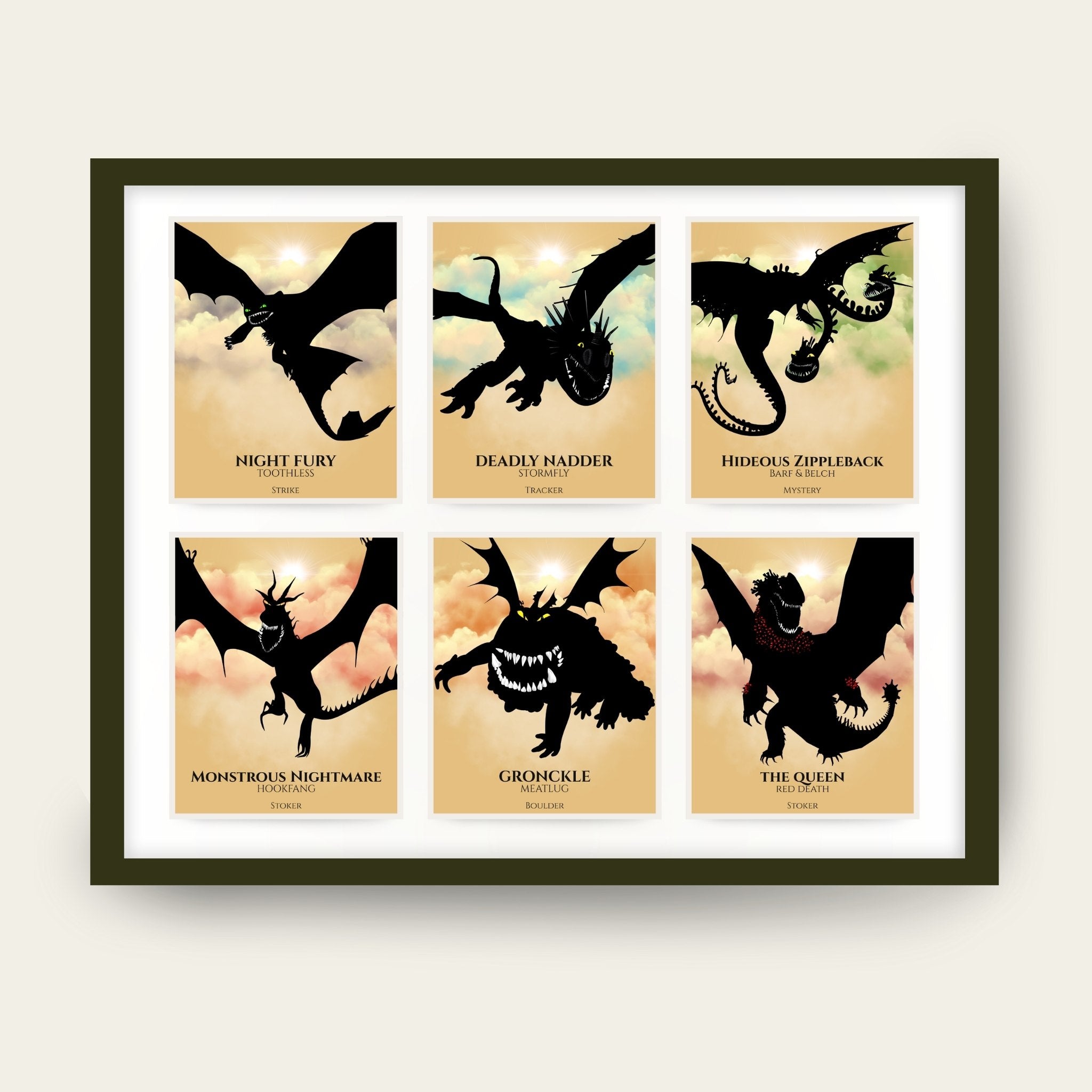 Single Collage - Train Your Dragon Poster (You Choose Size)