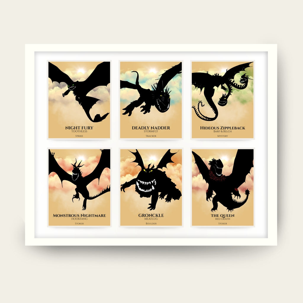 Single Collage - Train Your Dragon Poster (You Choose Size)