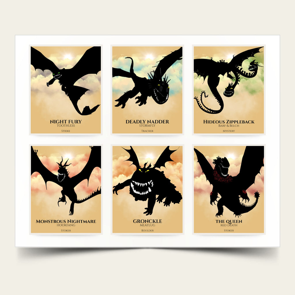 Single Collage - Train Your Dragon Poster (You Choose Size)