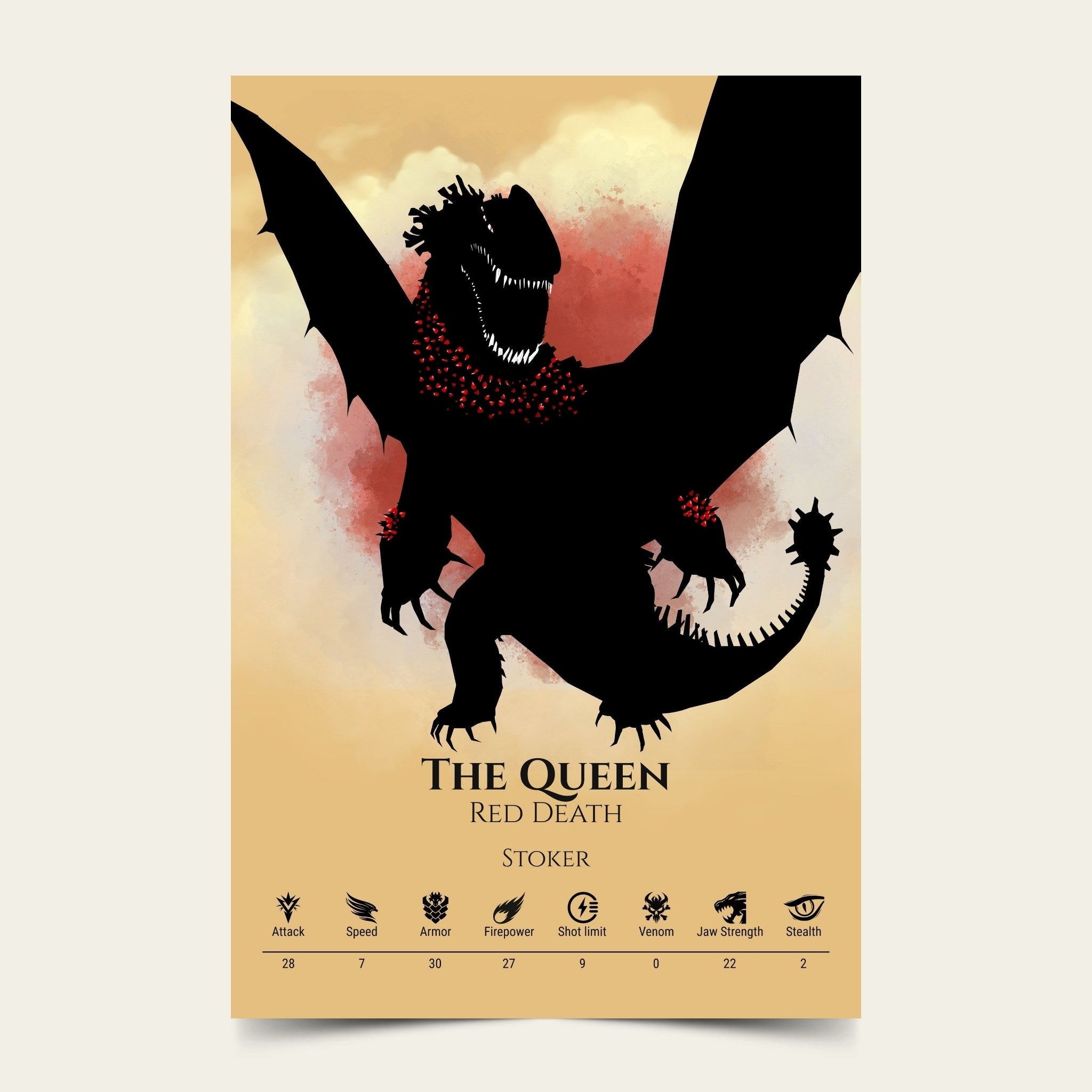 The Queen (Red Death) - Color Burst Collection