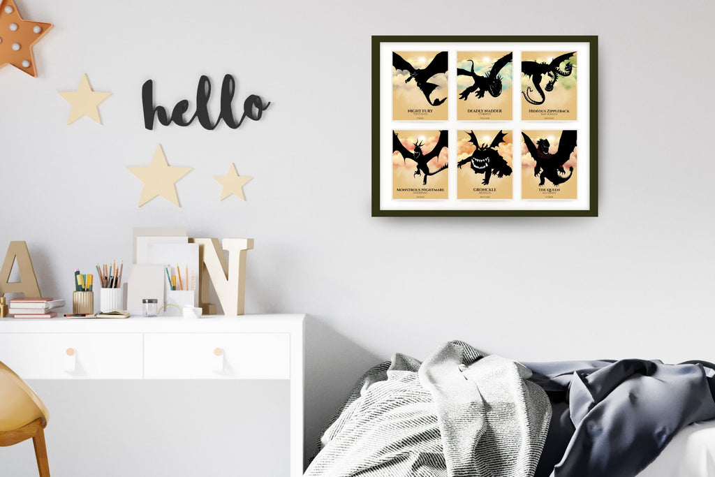 Single Collage - Train Your Dragon Poster (You Choose Size)