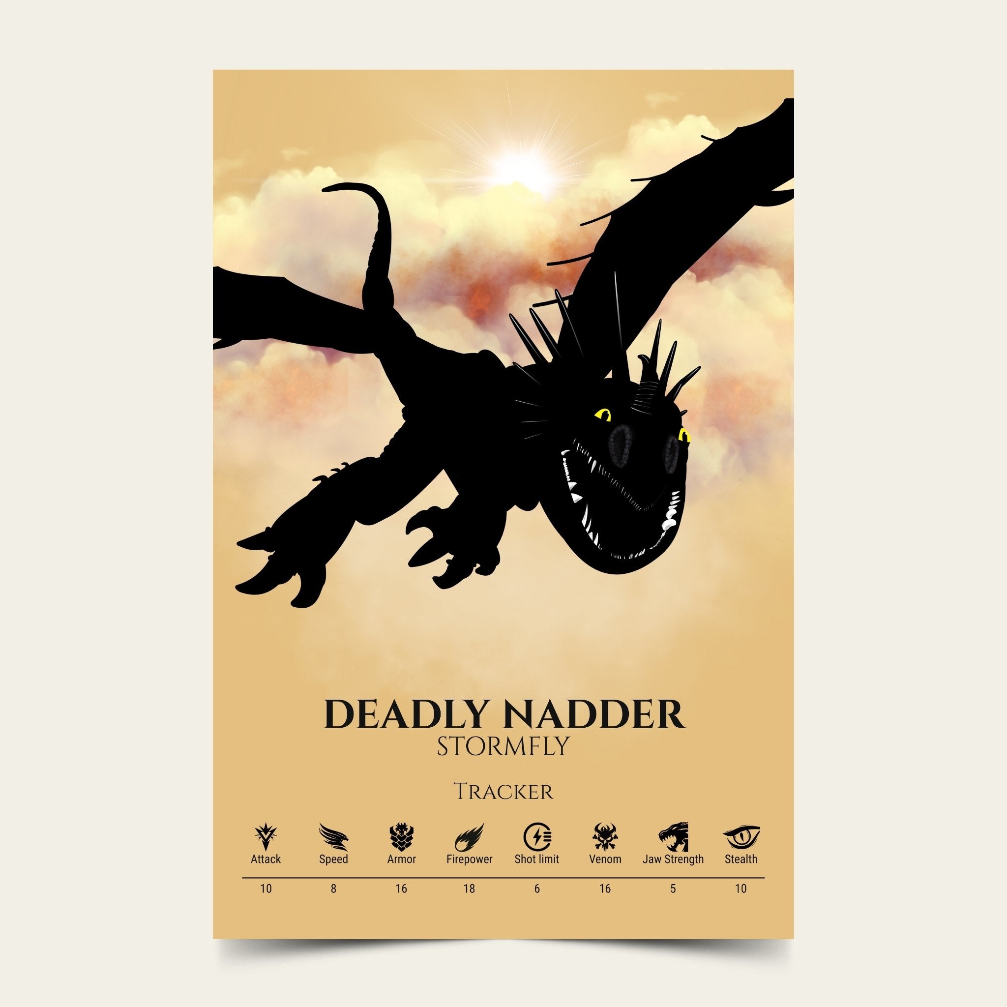 Deadly Nadder - Fire Collection