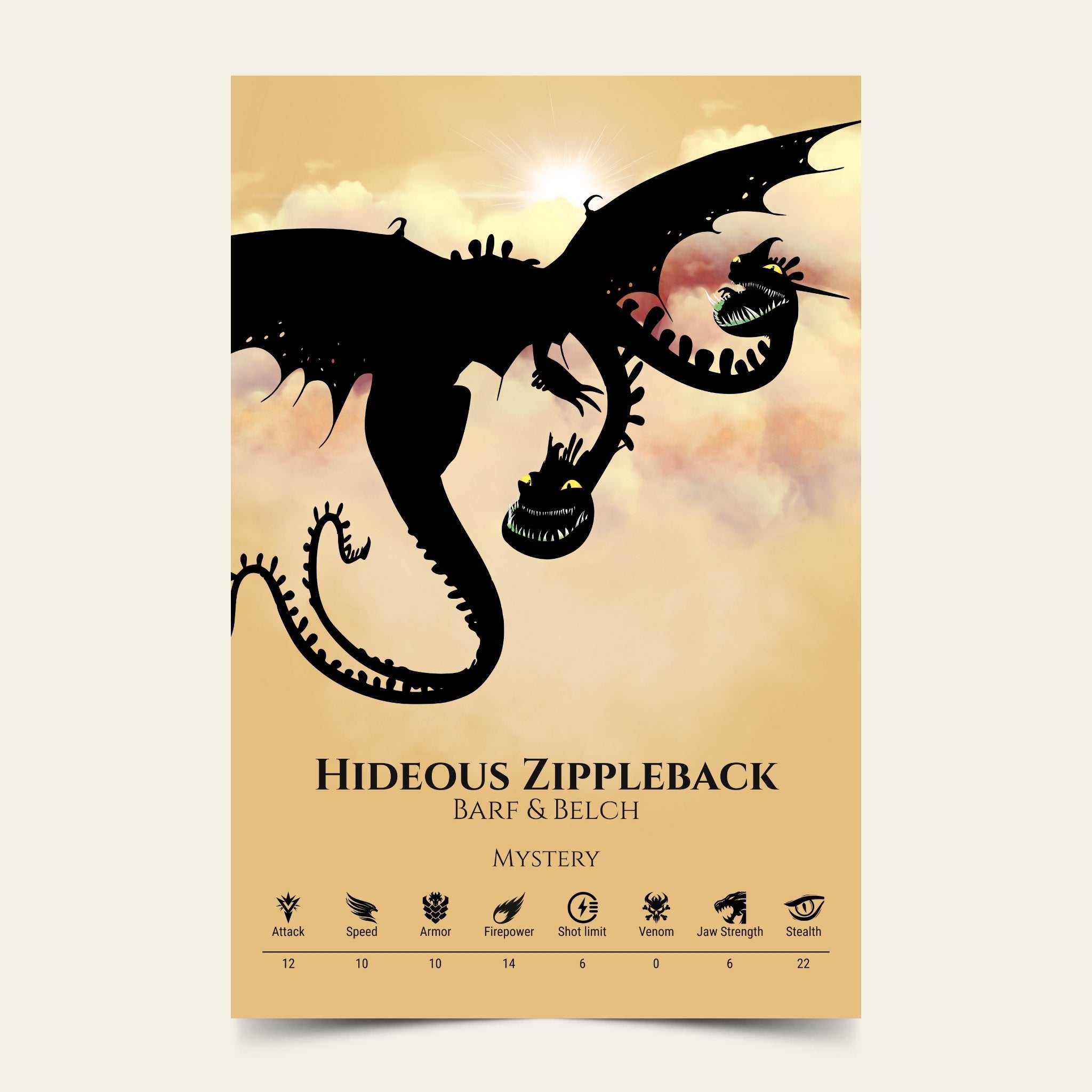 Hideous Zippleback - Fire Collection