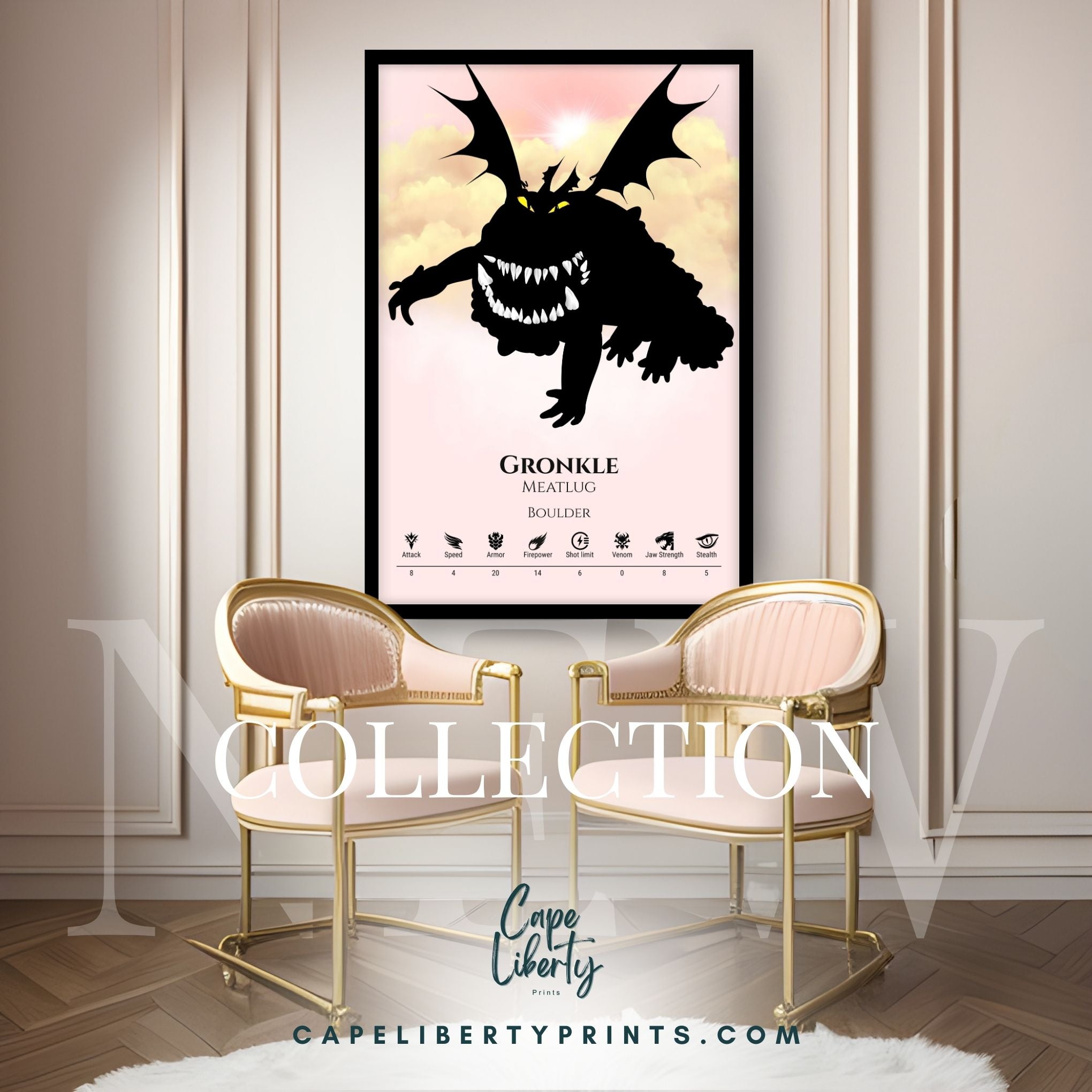 Gronckle - Pink Cloud Collection