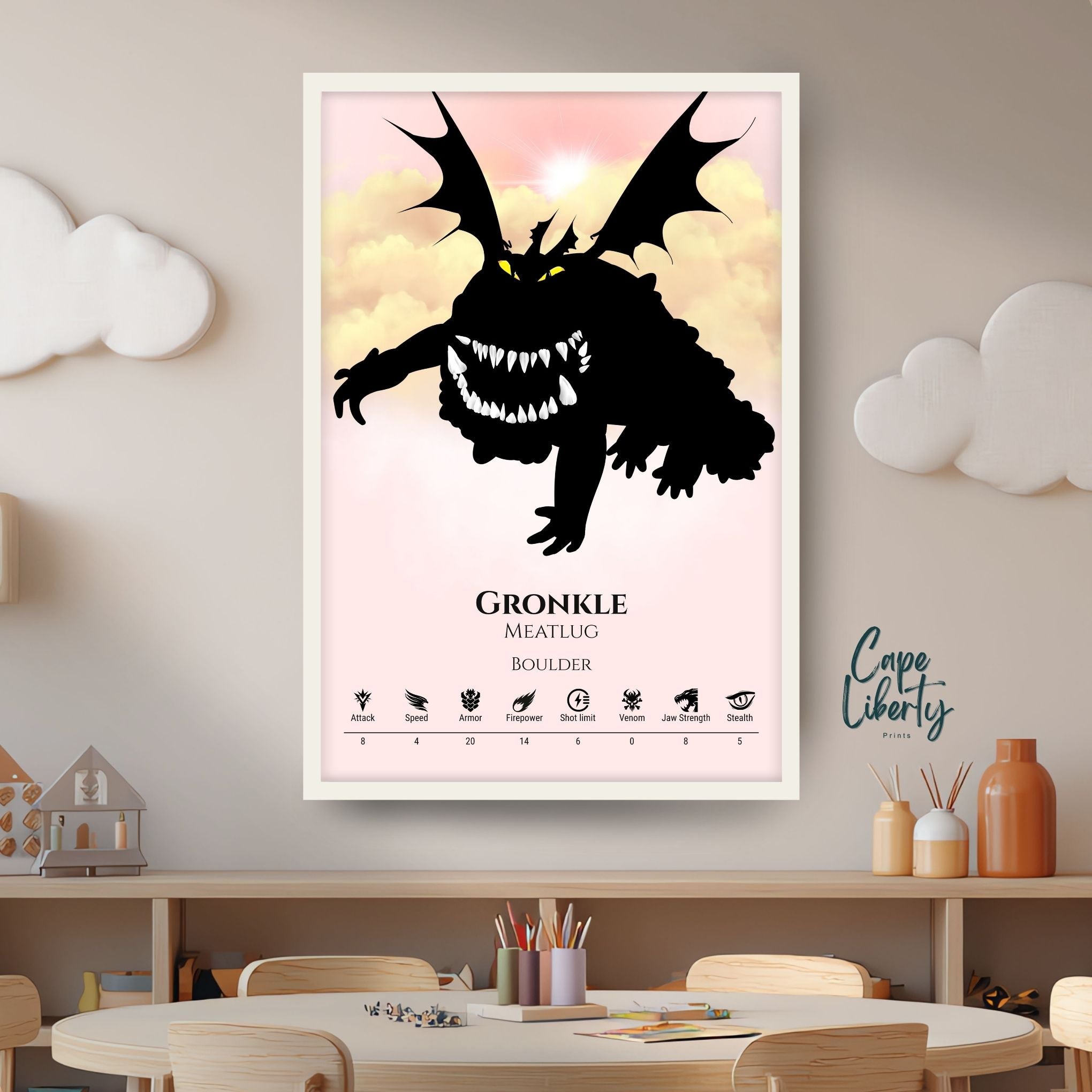 Gronckle - Pink Cloud Collection