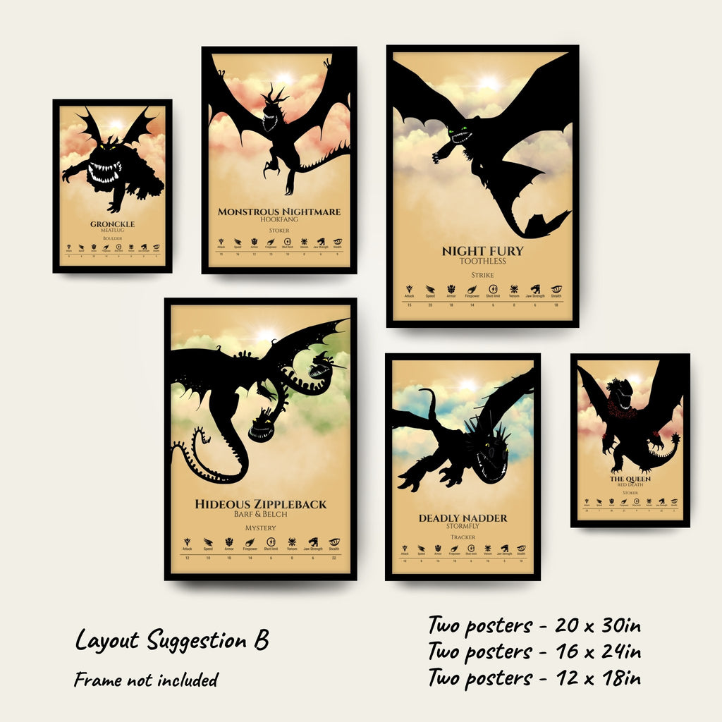 Gallery Set of 6 (2x Large, 2×Medium, 2×Small)