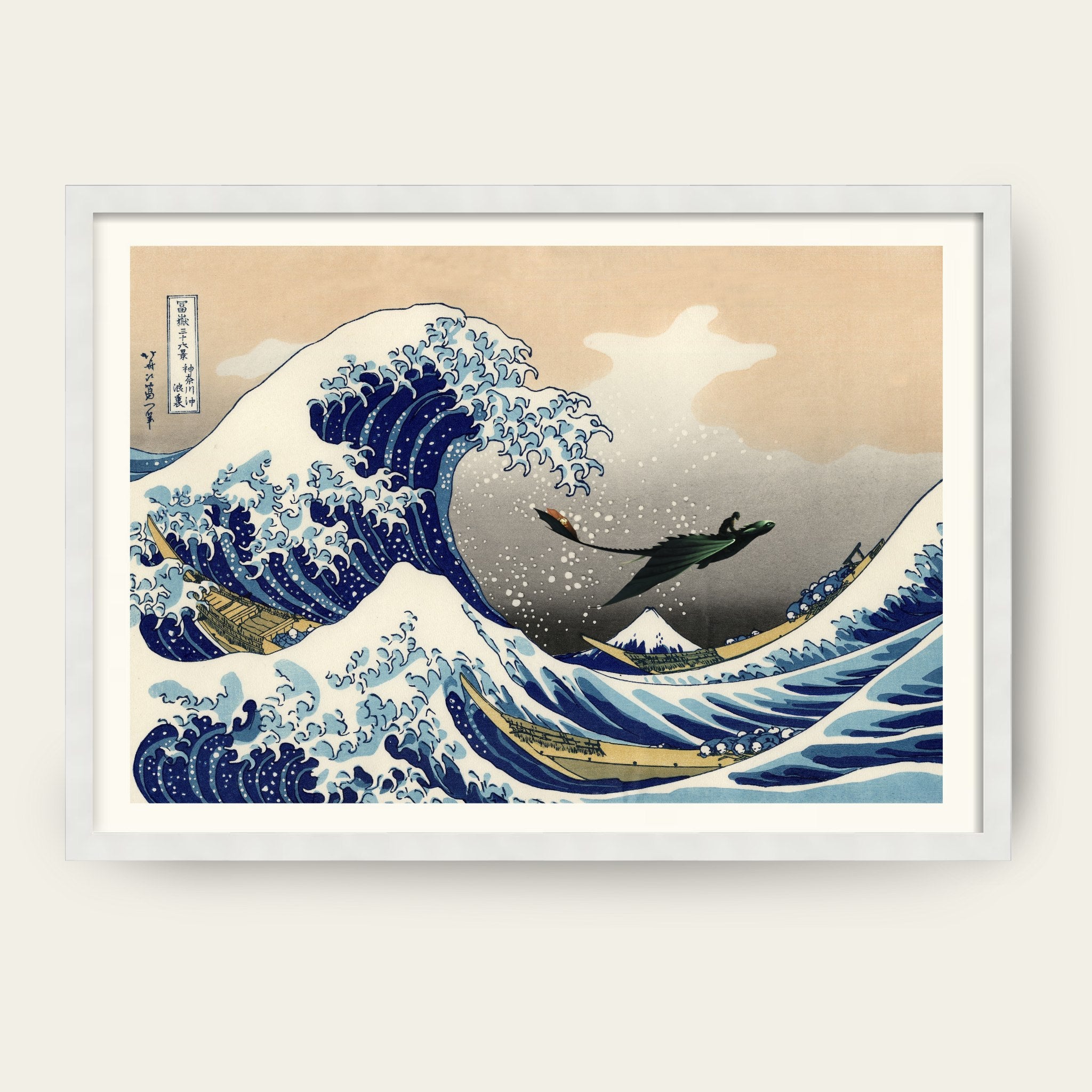 Epic Dragon Wall Art – The Great Wave
