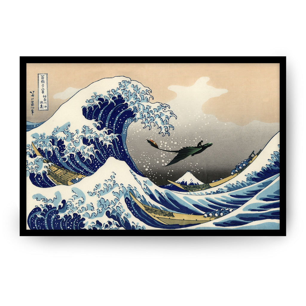 Epic  Dragon Wall Art – The Great Wave