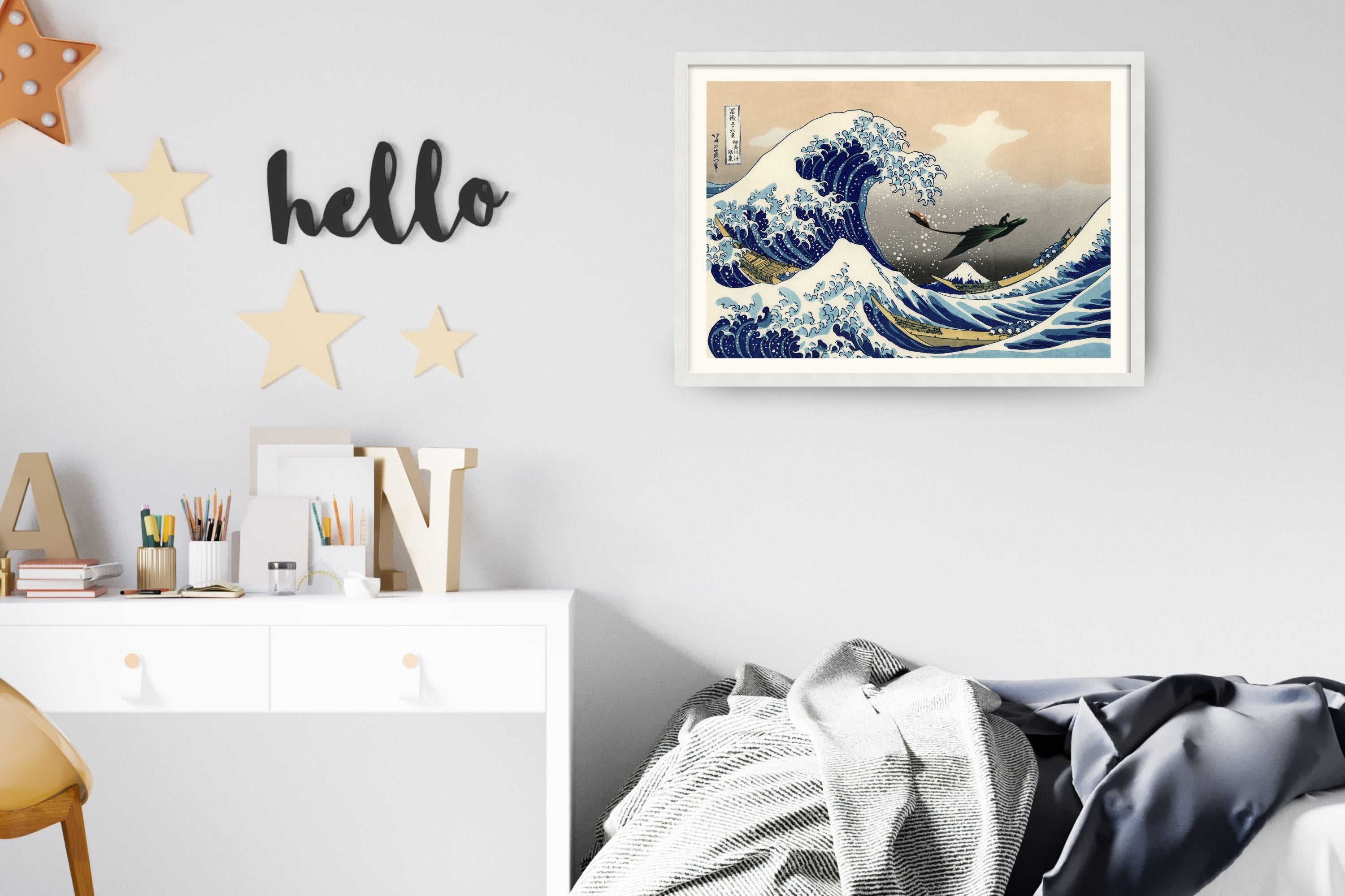 Epic  Dragon Wall Art – The Great Wave
