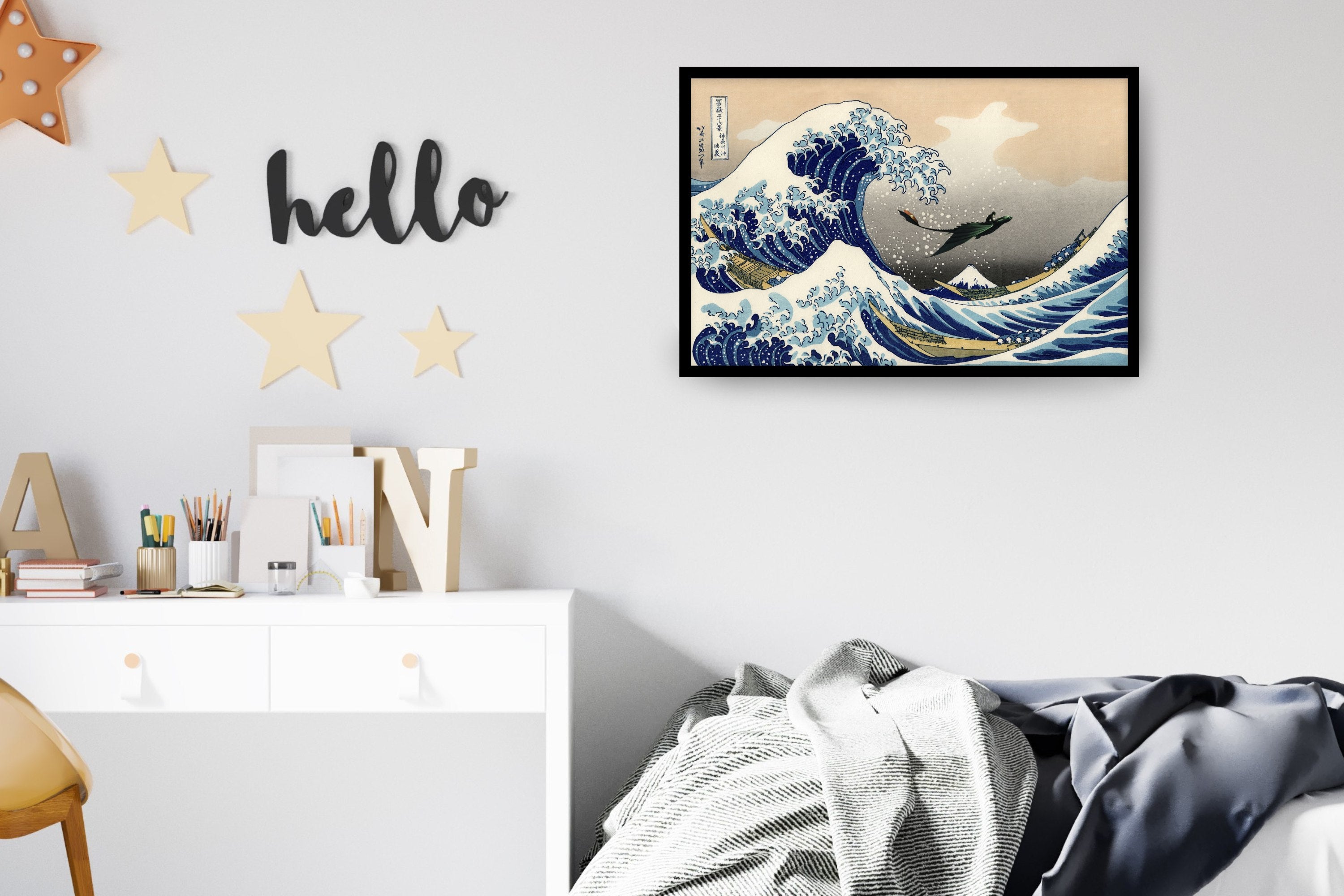 Epic  Dragon Wall Art – The Great Wave