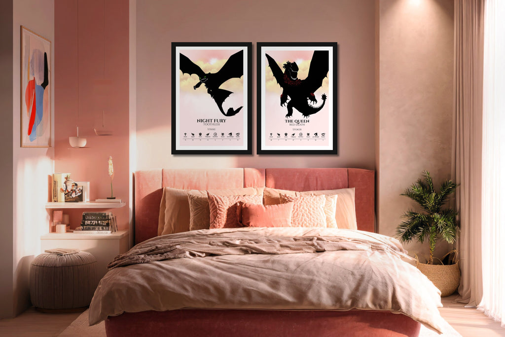 Set of 2 Train Your Dragon Posters (You Choose Size & Design)