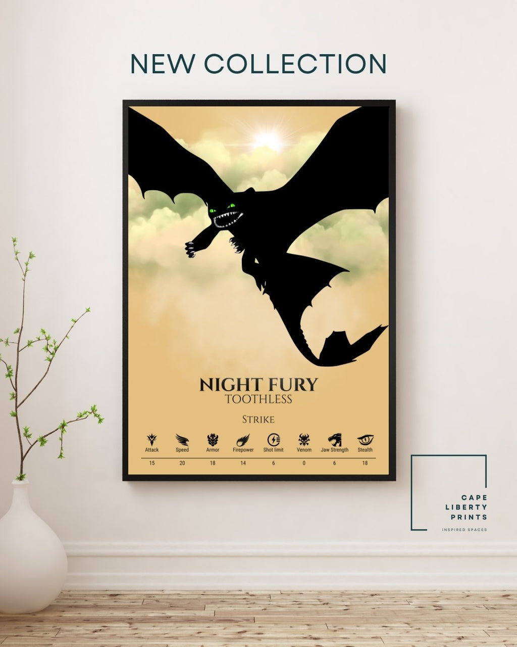 Night Fury - Full Color Collection (Green Clouds)