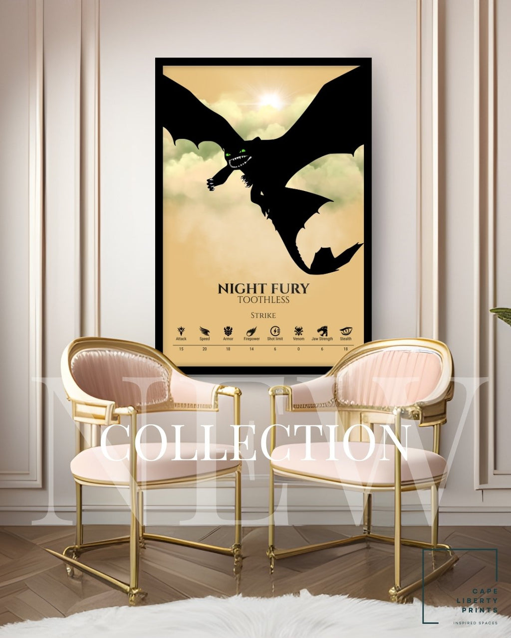 Night Fury - Full Color Collection (Green Clouds)