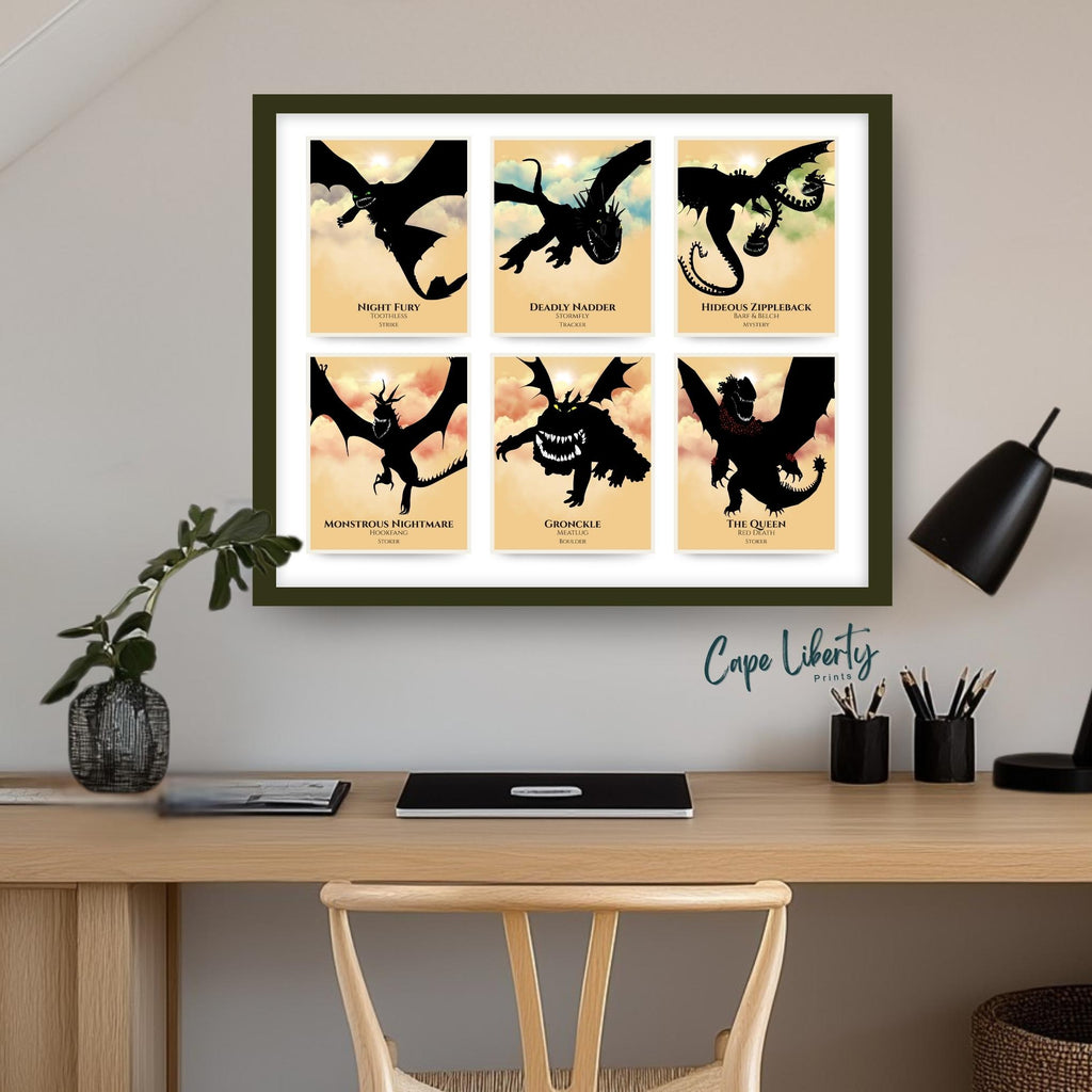 Gallery Collage - All Six Dragons