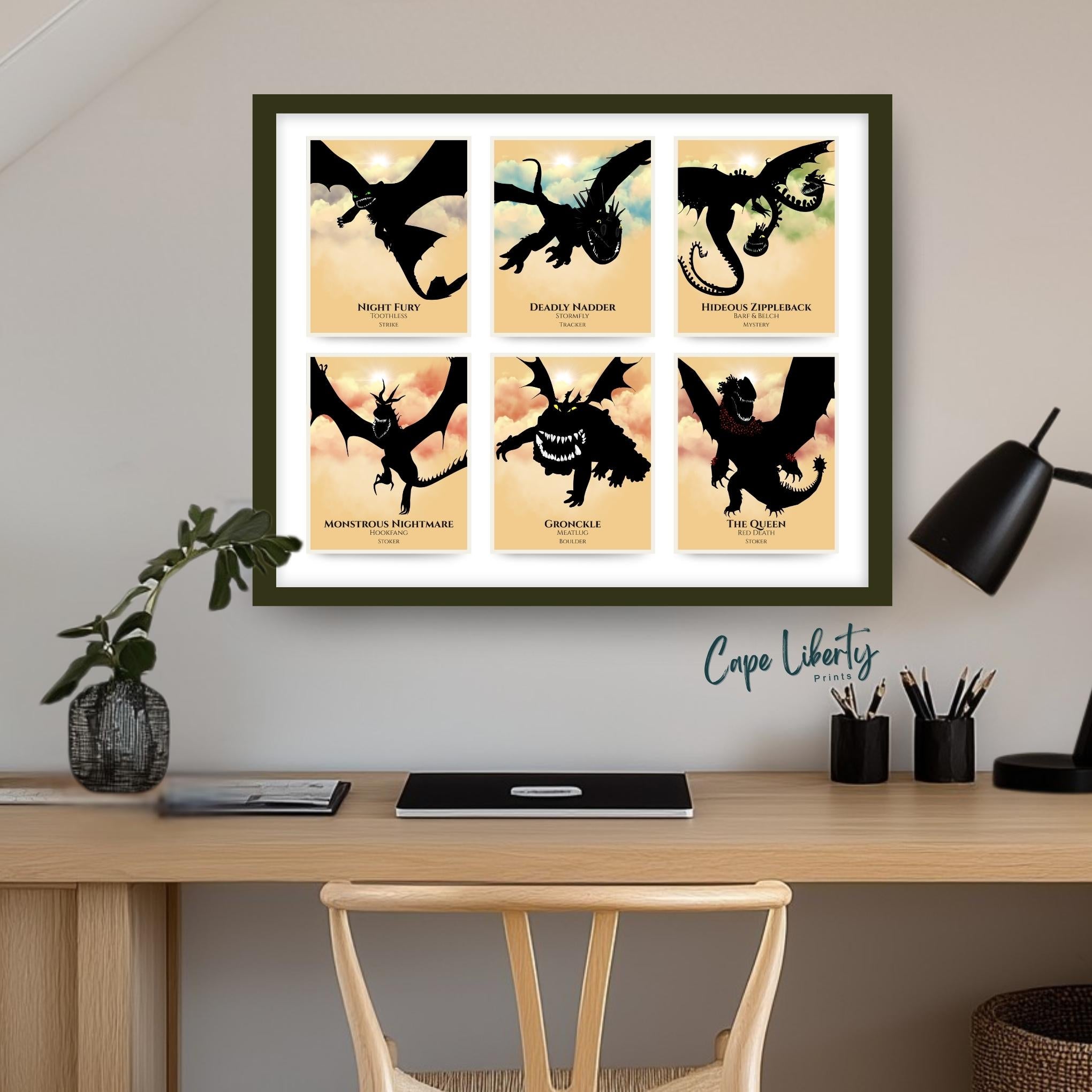 Gallery Collage - All Six Dragons