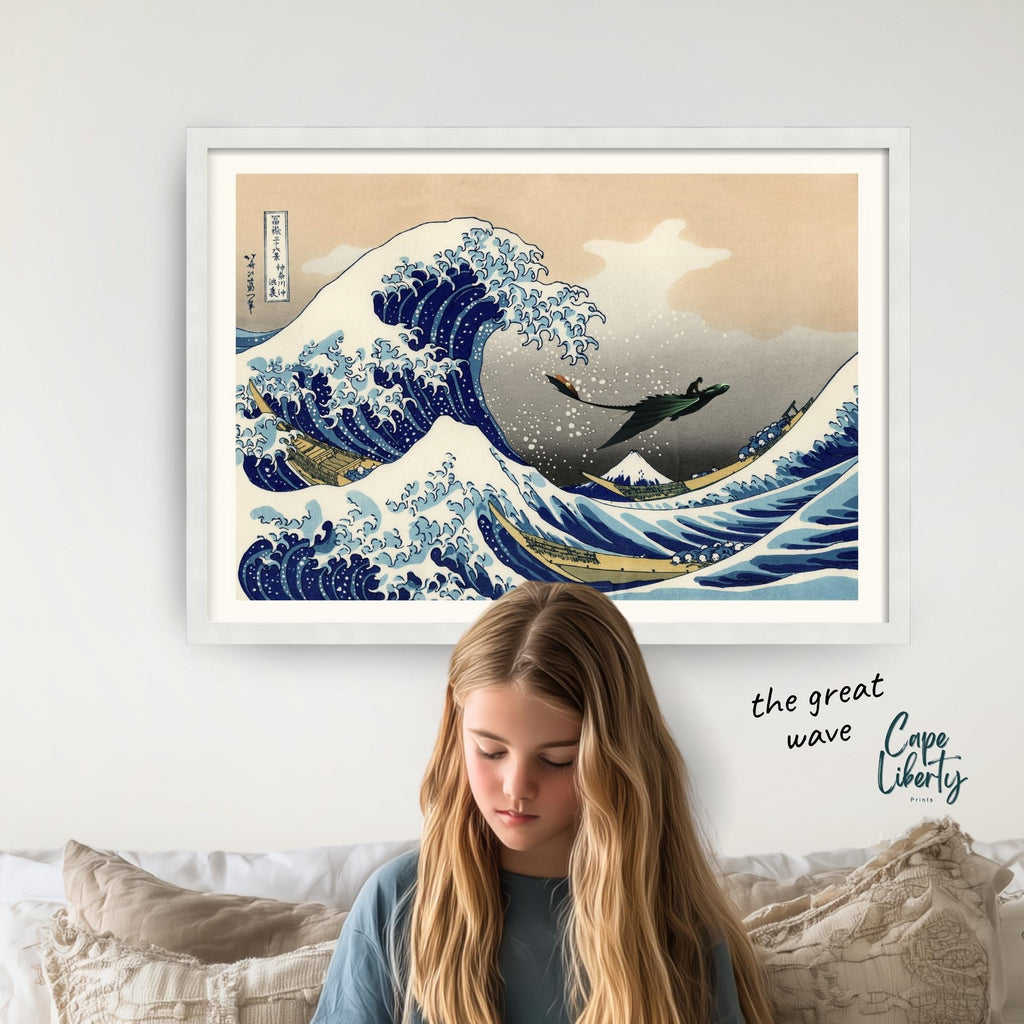 Epic  Dragon Wall Art – The Great Wave
