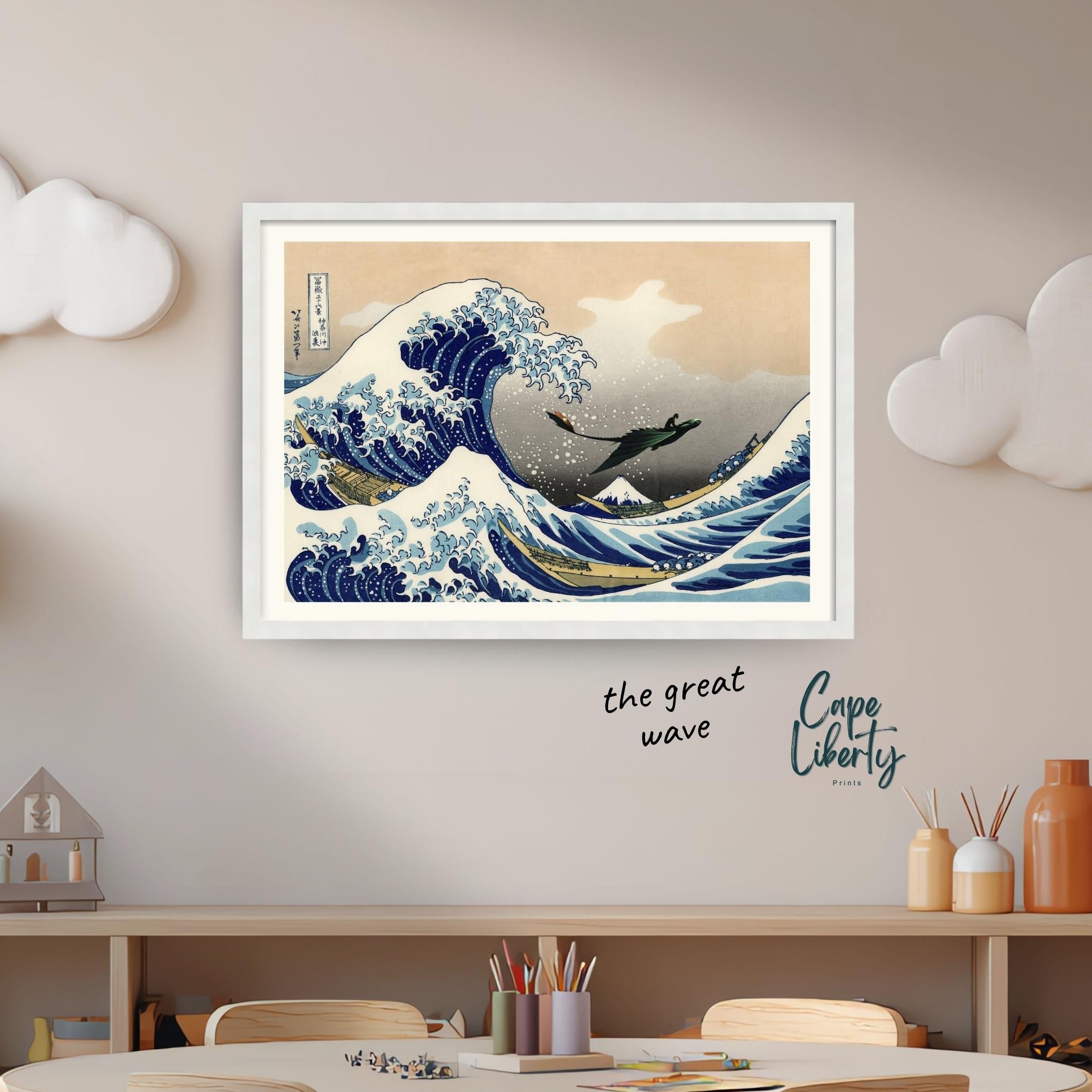 Epic  Dragon Wall Art – The Great Wave
