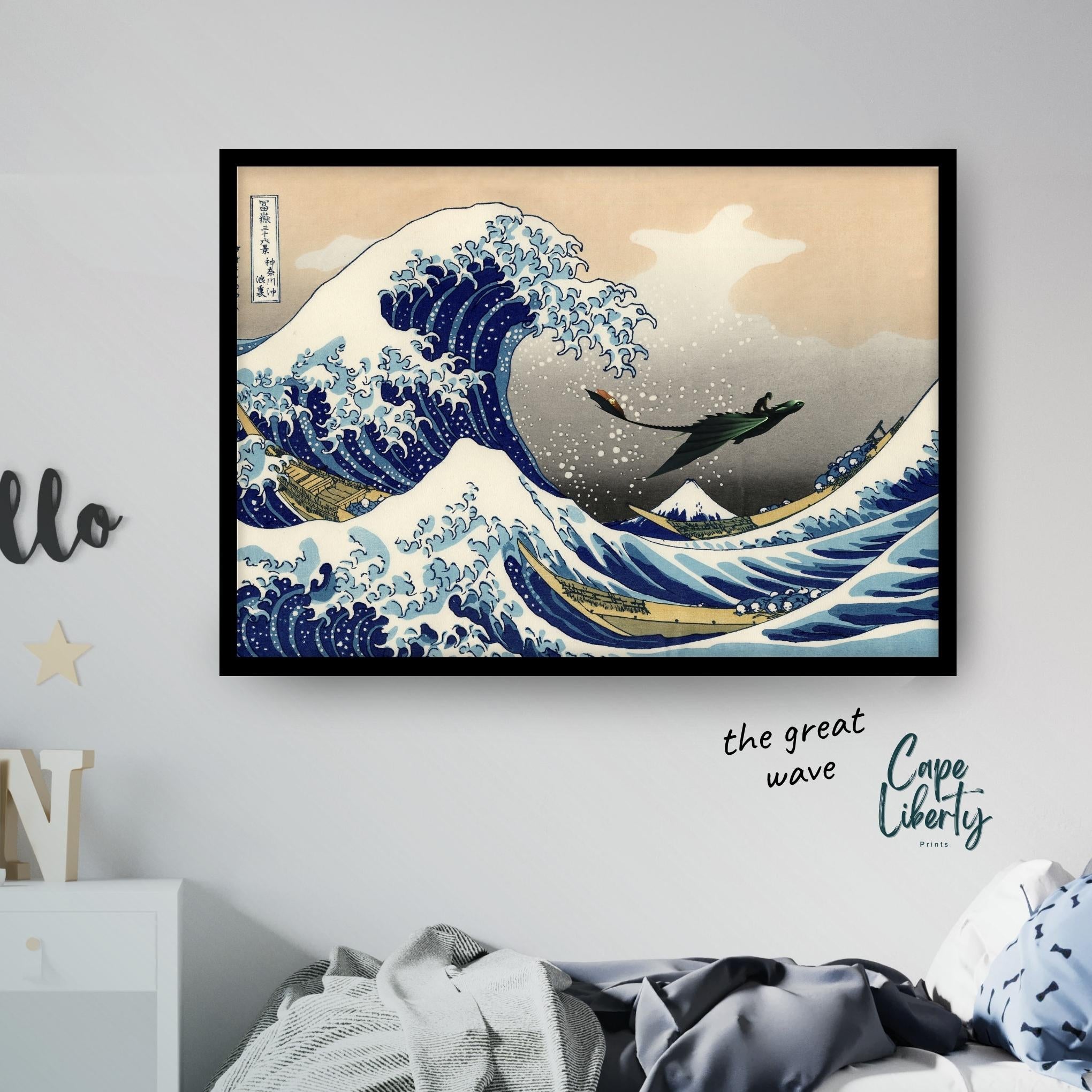 Epic  Dragon Wall Art – The Great Wave