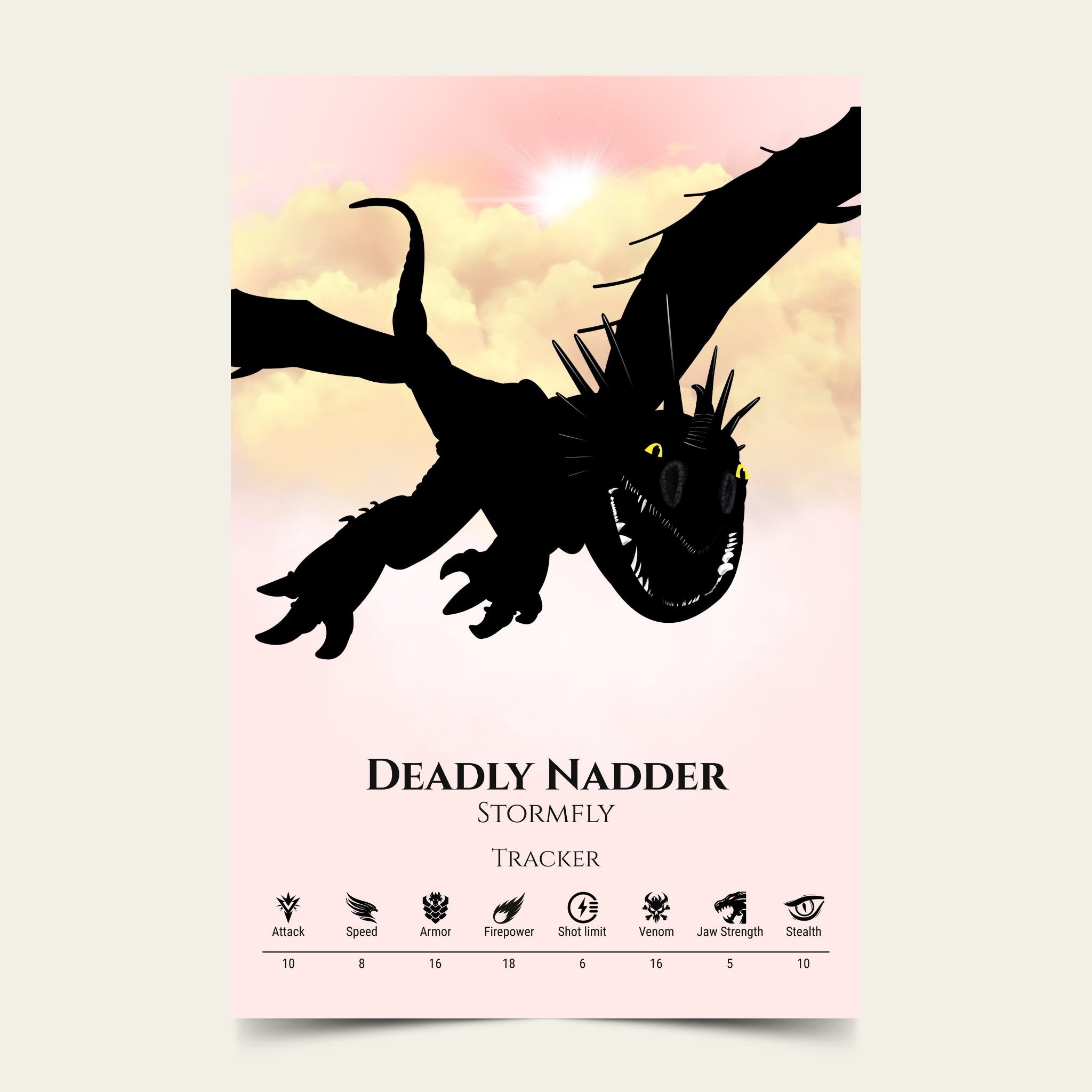 Deadly Nadder - Pink Cloud Collection