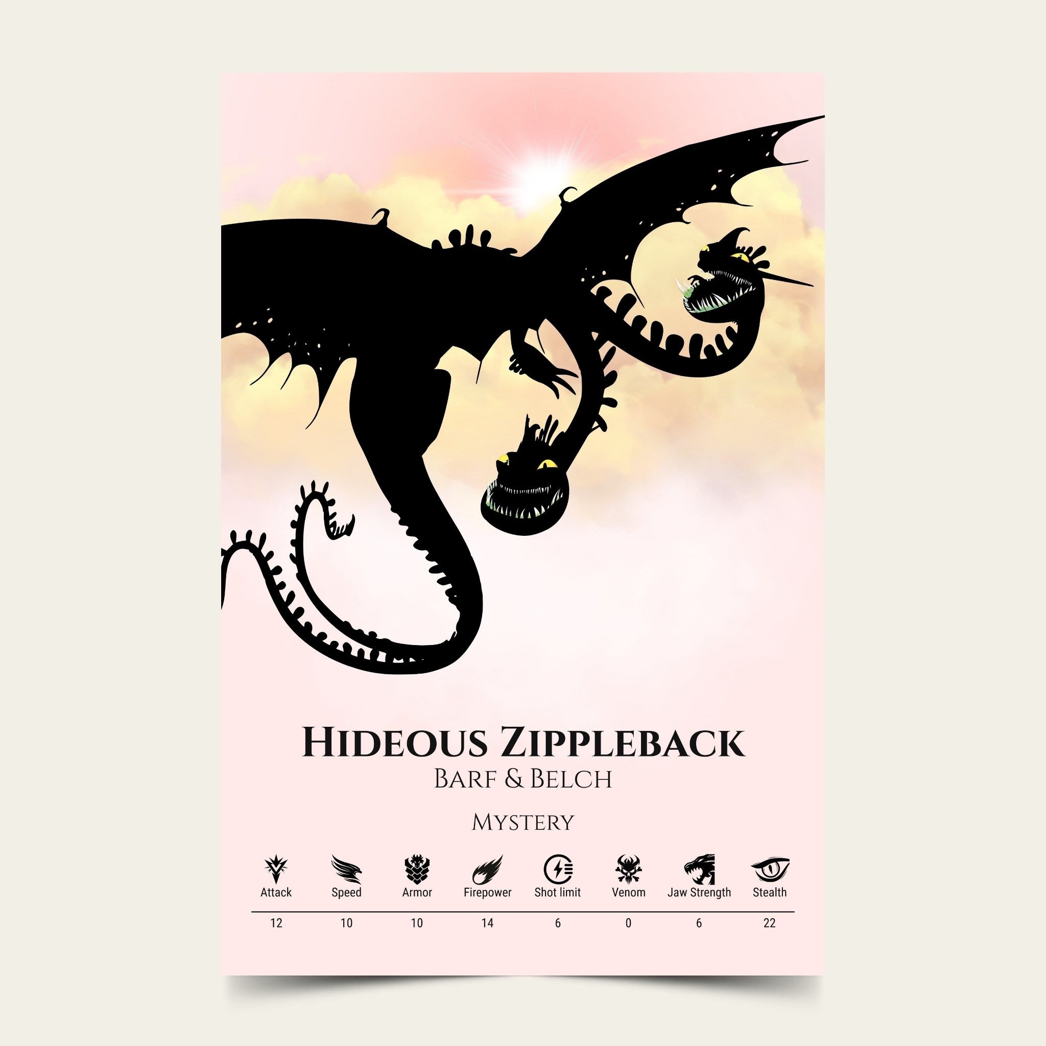 Hideous Zippleback - Pink Cloud Collection