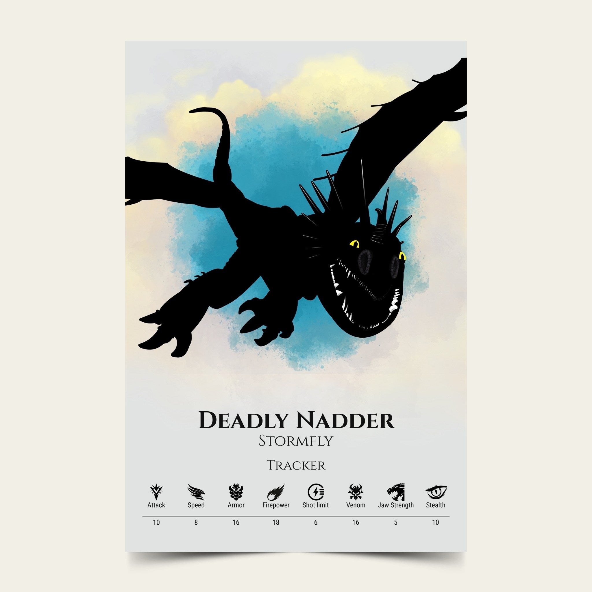 Deadly Nadder - Silver Sky Collection