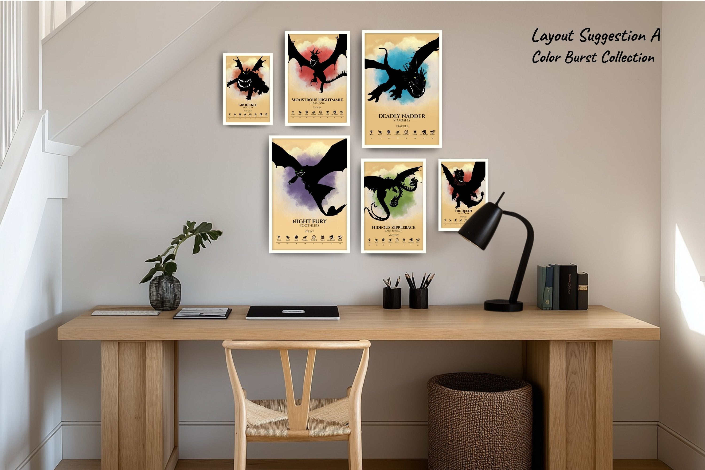 Gallery Set of 6 (2x Large, 2×Medium, 2×Small)