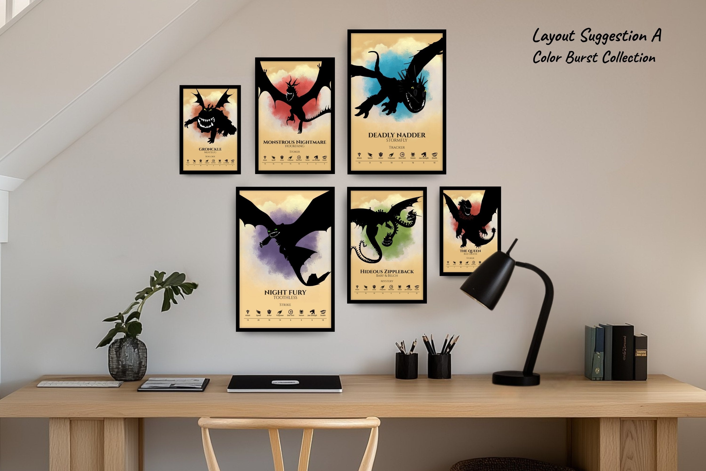 Gallery Set of 6 (2x Large, 2×Medium, 2×Small)