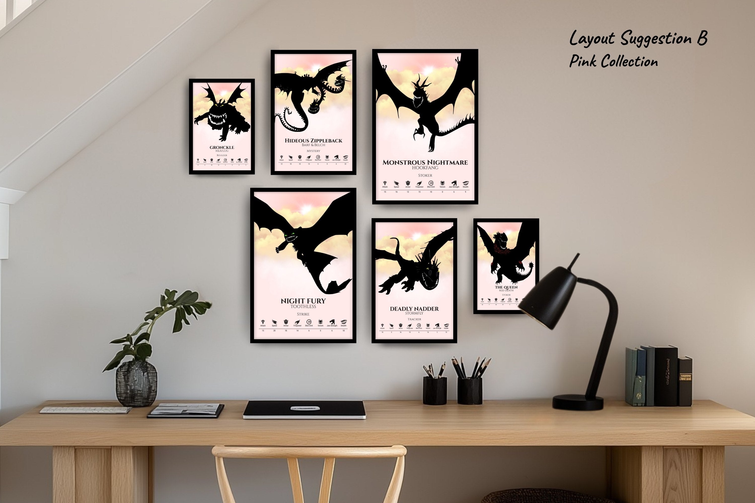 Gallery Set of 6 (2x Large, 2×Medium, 2×Small)