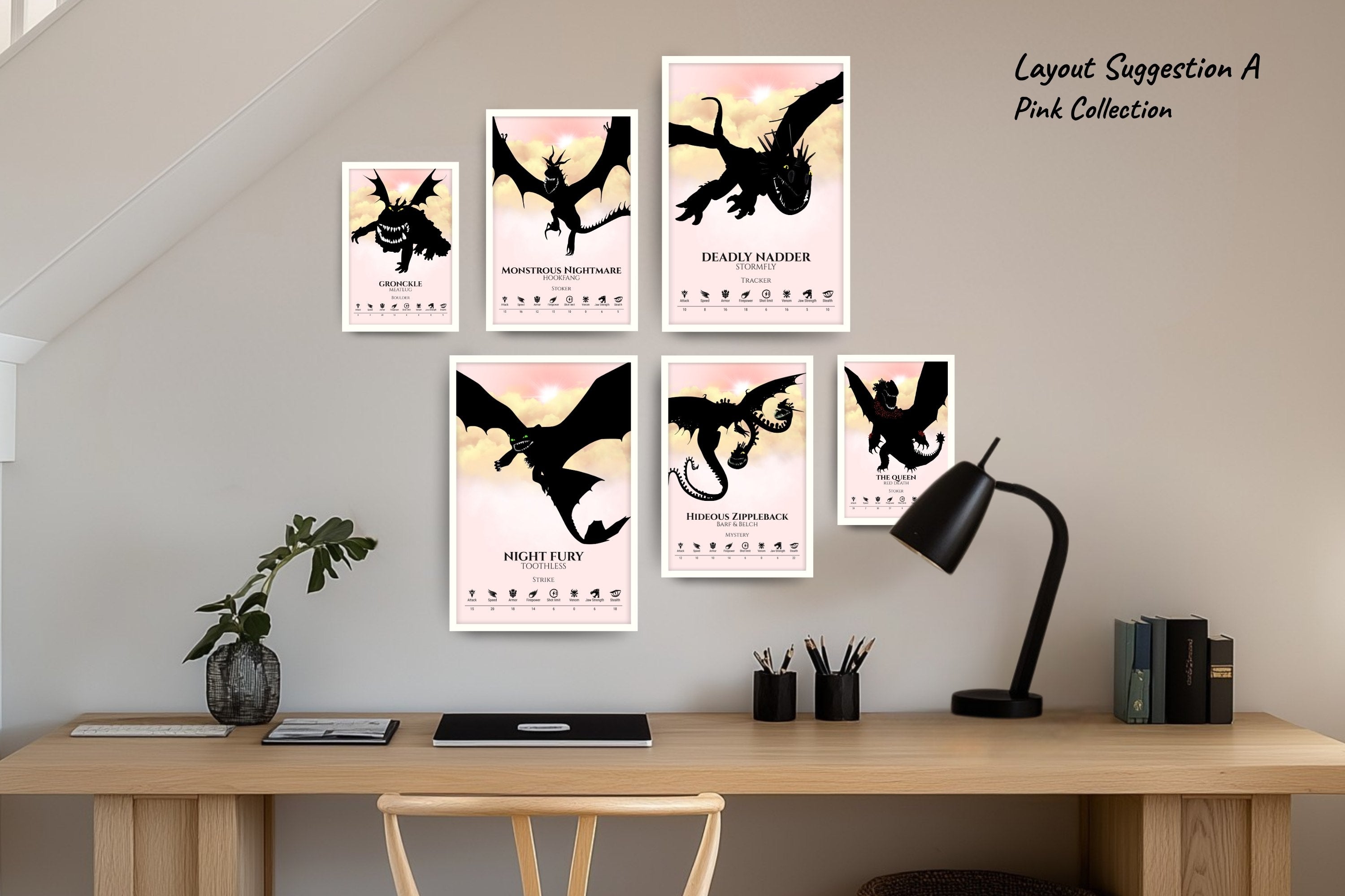 Gallery Set of 6 (2x Large, 2×Medium, 2×Small)